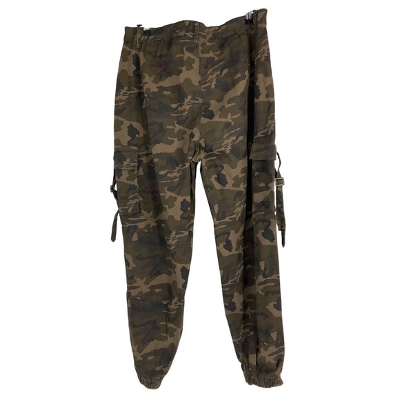 Camo Cargo jogger Pants  Adjustable Side Pockets street wear plus size 1X casual - Picture 2 of 9